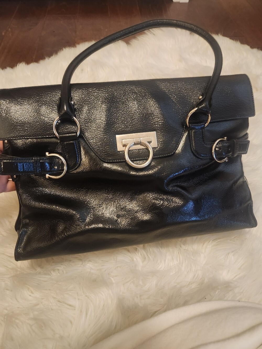 Salvatore Ferragomo Italian Leather Handbag